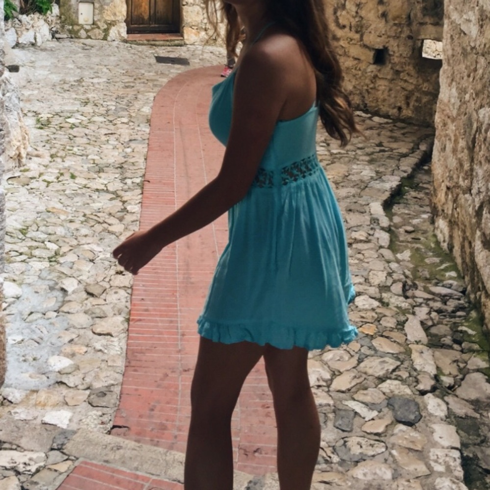 Hollister Light Blue Romper